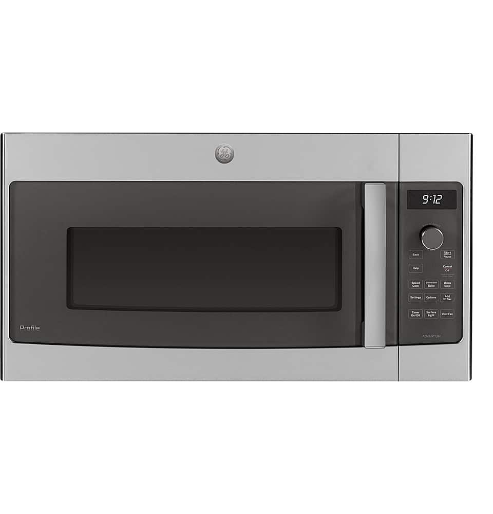 GE Profile - 1.7 Cu. Ft. Convection Over-the-Range Microwave with Advantium Technology - Stainless Steel - Front_Zoom