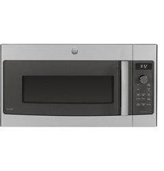 GE Profile - Advantium 30" Built-In Single Electric Convection Over-the-Range Oven with Microwave - Stainless steel - Front_Zoom