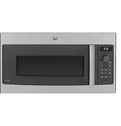 Front. GE Profile - Advantium 30" Built-In Single Electric Convection Over-the-Range Oven with Microwave - Stainless Steel.