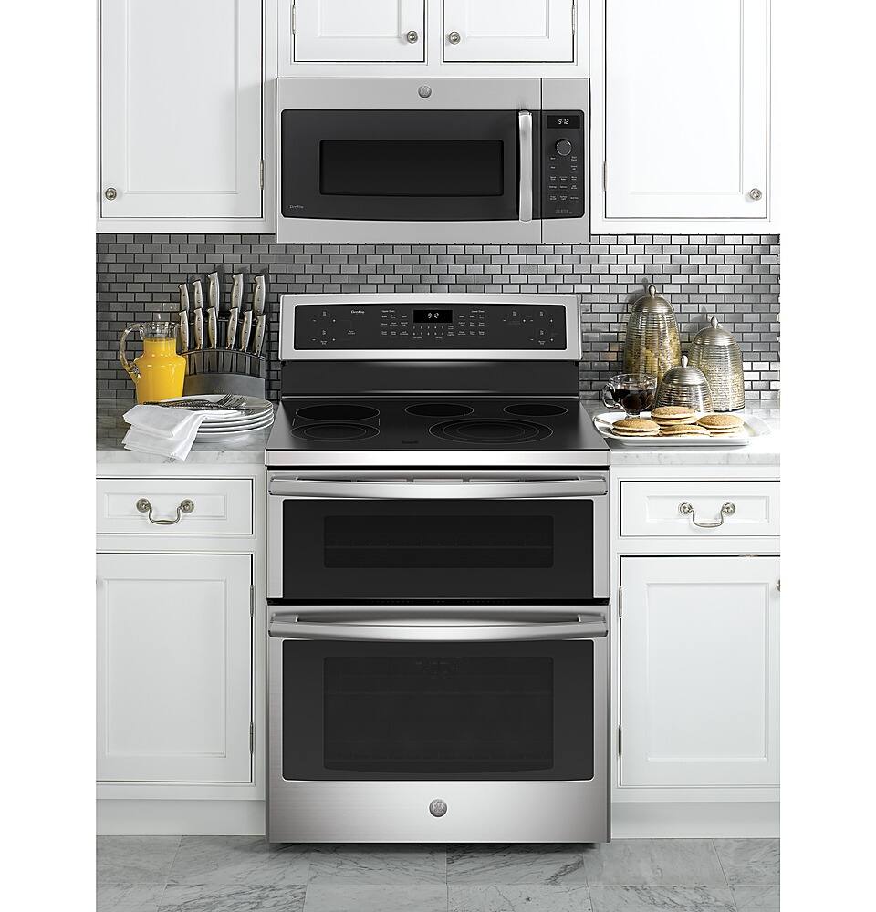 Alt View 12. GE Profile - Advantium 30" Built-In Single Electric Convection Over-the-Range Oven with Microwave - Stainless Steel.