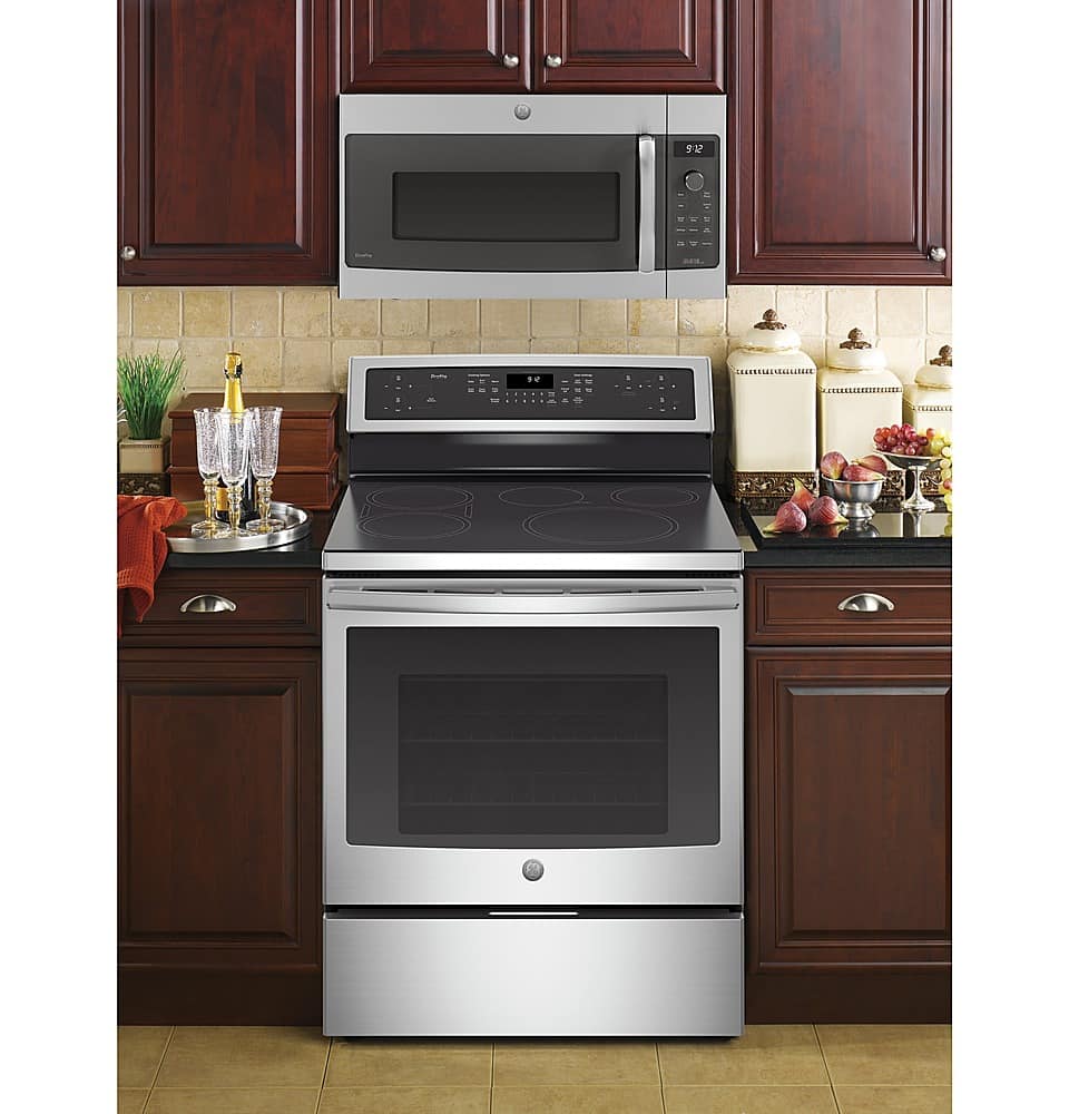 Alt View 13. GE Profile - Advantium 30" Built-In Single Electric Convection Over-the-Range Oven with Microwave - Stainless Steel.
