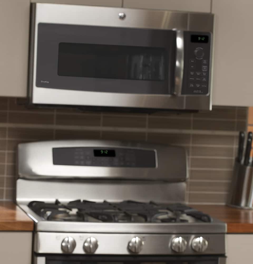 Alt View 15. GE Profile - Advantium 30" Built-In Single Electric Convection Over-the-Range Oven with Microwave - Stainless Steel.