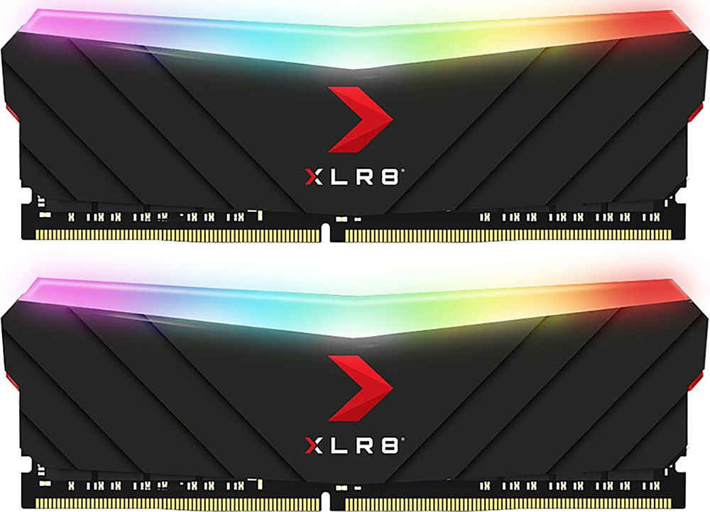 PNY - XLR8 2-Pack 32GB 3200 DDR4 Desktop Memory Kit with RGB Lighting