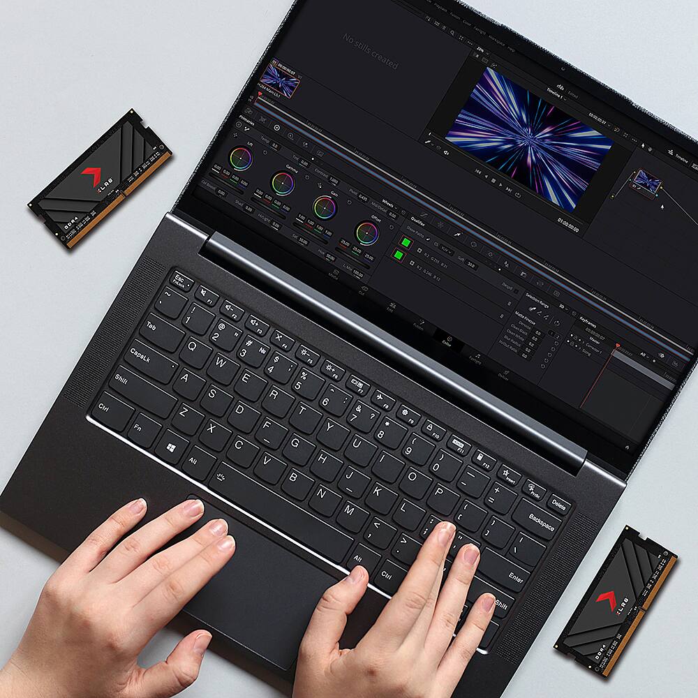 Alt View 14. PNY - 32GB (2x 16GB) XLR8 Gaming DDR4 3200MHz CL20 Notebook Memory - Black.