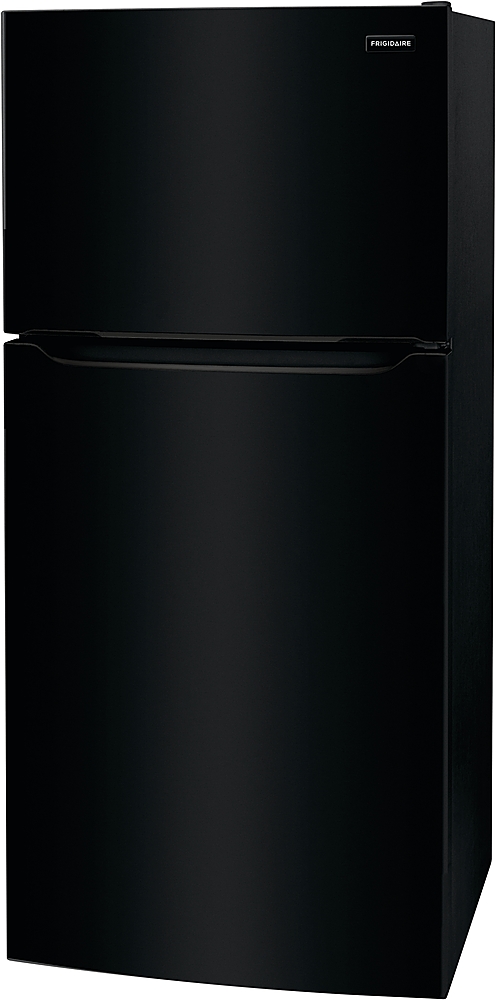 Angle View: Frigidaire - 20 Cu. Ft. Top Freezer Refrigerator - Black