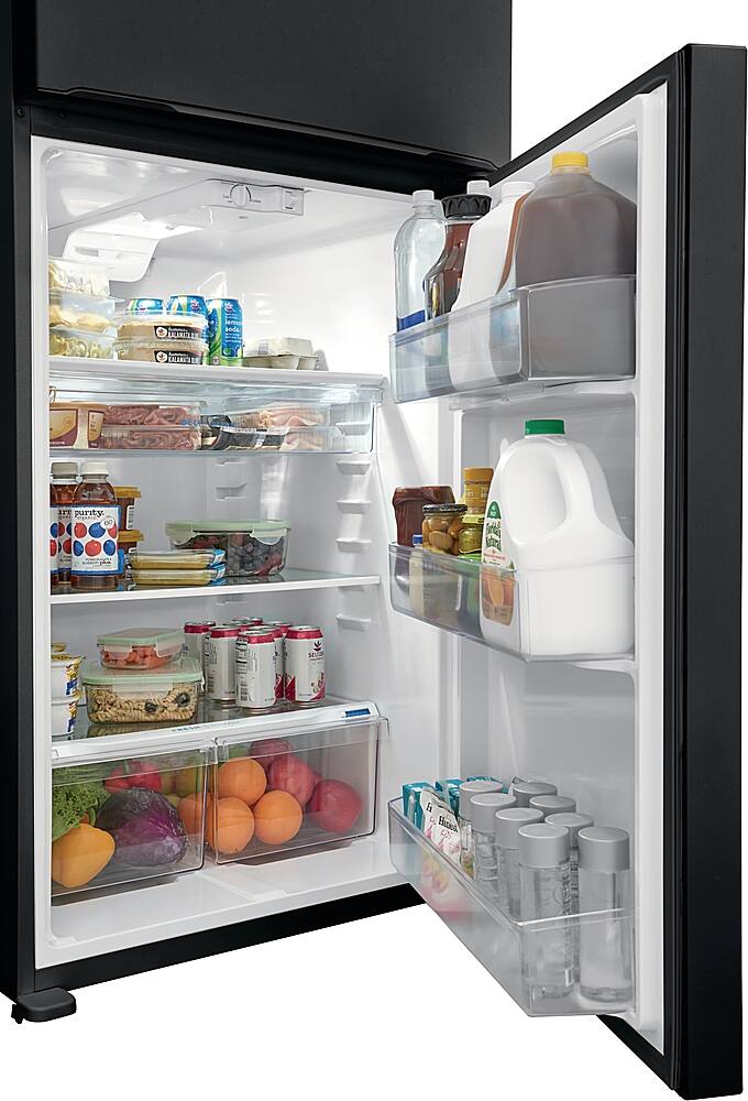 Alt View 5. Frigidaire - 20 Cu. Ft. Top Freezer Refrigerator - Black.