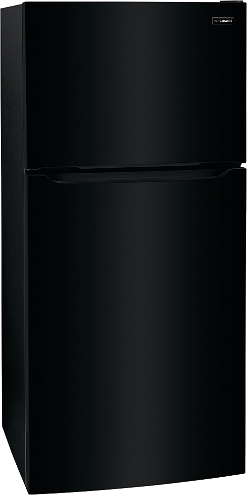Left View: Frigidaire - 20 Cu. Ft. Top Freezer Refrigerator - Black