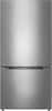 Front. Insignia™ - 18.6 Cu. Ft. Bottom Freezer Refrigerator with ENERGY STAR Certification - Stainless Steel.