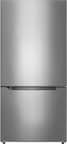 Front. Insignia™ - 18.6 Cu. Ft. Bottom Freezer Refrigerator with ENERGY STAR Certification - Stainless Steel.