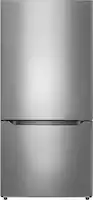 Insignia™ - 18.6 Cu. Ft. Bottom Freezer Refrigerator with ENERGY STAR Certification - Stainless Steel - Front_Zoom