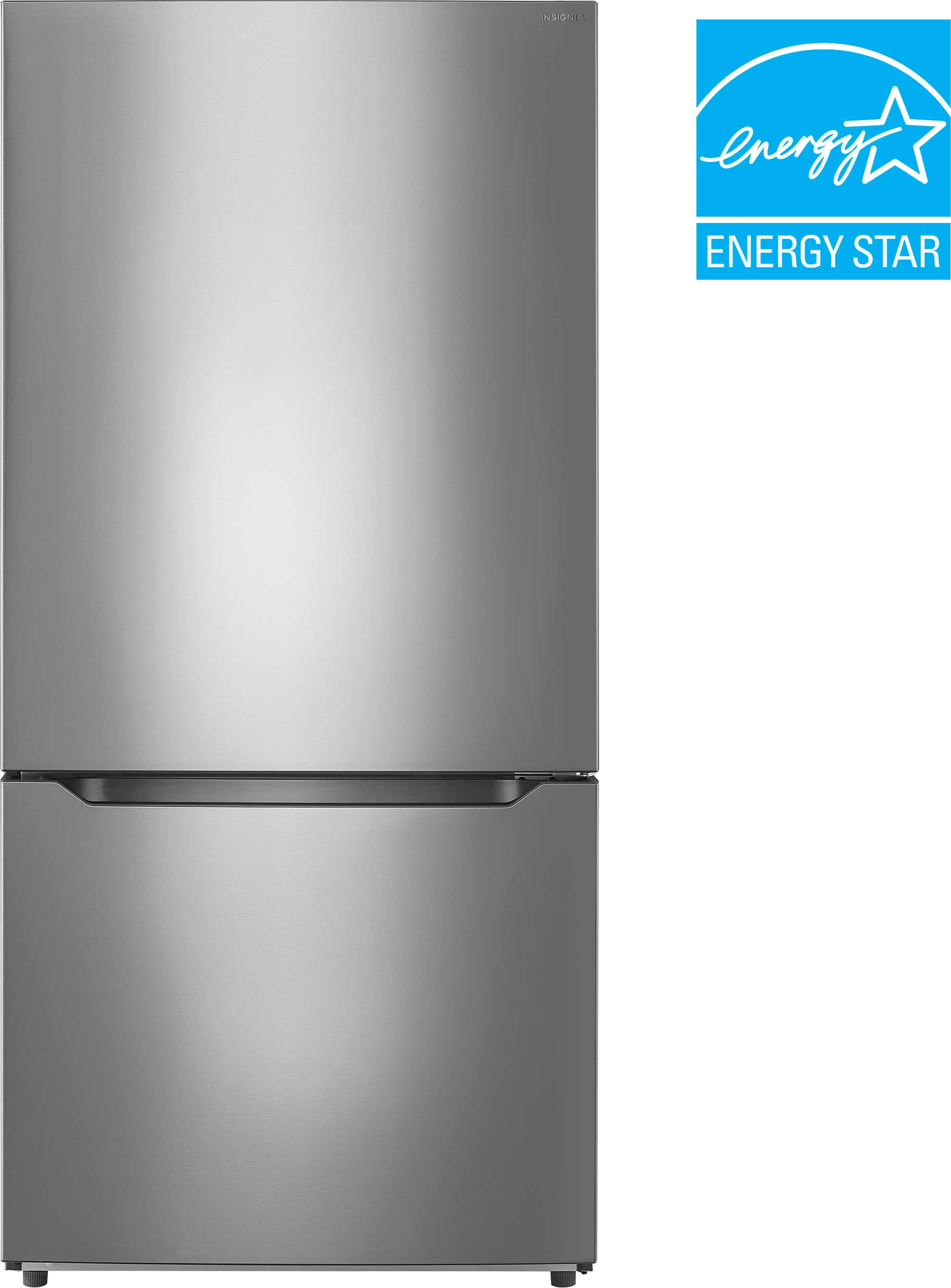 Insignia™ – 18.6 Cu. Ft. Bottom Freezer Refrigerator with ENERGY STAR Certification – Stainless Steel Sansujyuku sansujyuku.com