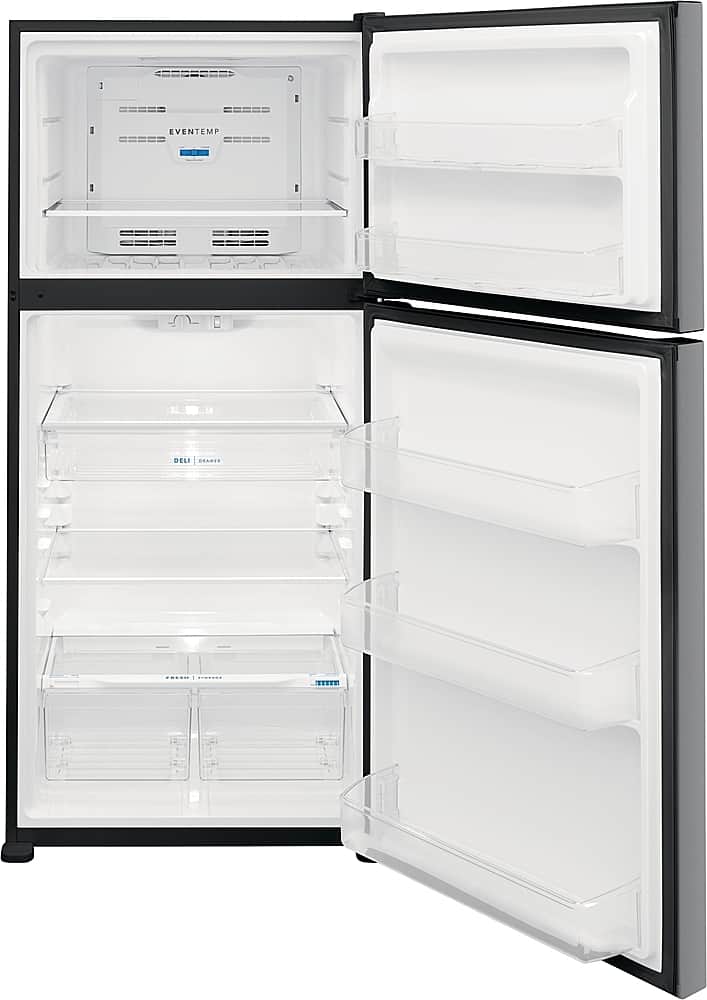 Alt View 12. Frigidaire - 20 Cu. Ft. Top Freezer Refrigerator - Stainless Steel.