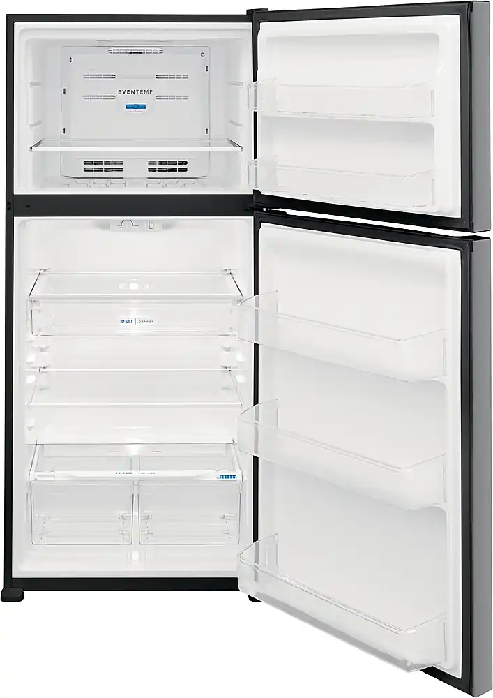 Alt View 12. Frigidaire - 20 Cu. Ft. Top Freezer Refrigerator - Stainless Steel.