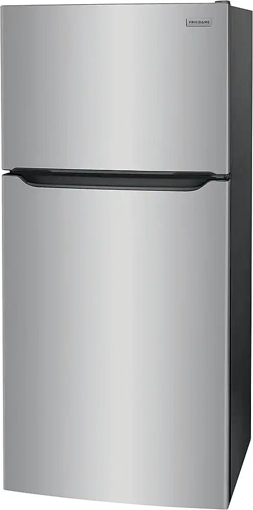 Left. Frigidaire - 20 Cu. Ft. Top Freezer Refrigerator - Stainless Steel.