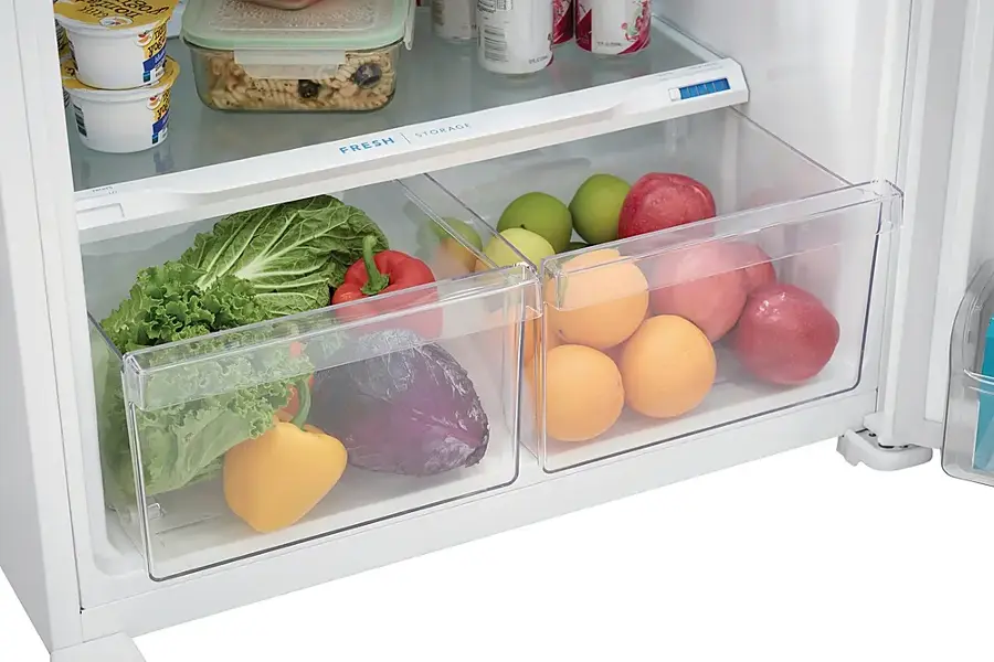 Alt View 4. Frigidaire - 20 Cu. Ft. Top Freezer Refrigerator - White.