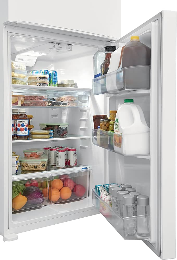 Alt View 5. Frigidaire - 20 Cu. Ft. Top Freezer Refrigerator - White.