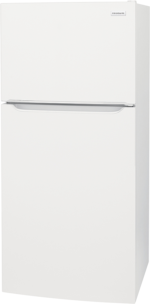 Left View: Frigidaire - 20 Cu. Ft. Top Freezer Refrigerator - White