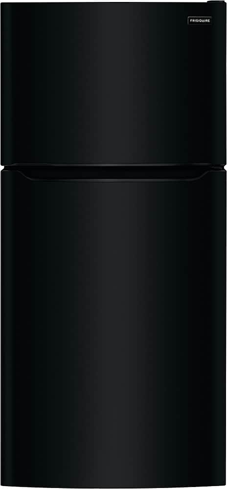 Front. Frigidaire - 18.3 Cu. Ft. Top Freezer Refrigerator - Black.