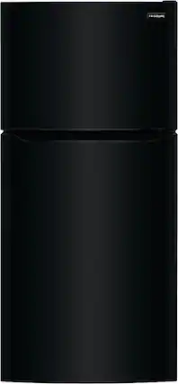 Front. Frigidaire - 18.3 Cu. Ft. Top Freezer Refrigerator - Black.