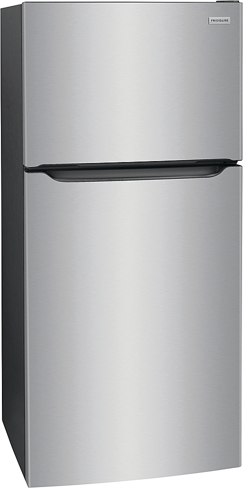 Angle View: Frigidaire - 18.3 Cu. Ft. Top Freezer Refrigerator - Stainless steel