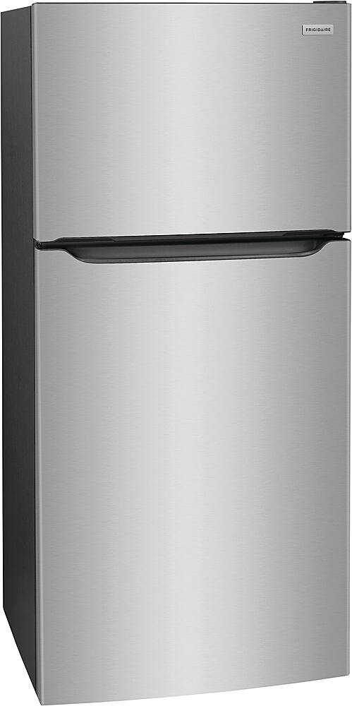 Angle. Frigidaire - 18.3 Cu. Ft. Top Freezer Refrigerator - Stainless Steel.