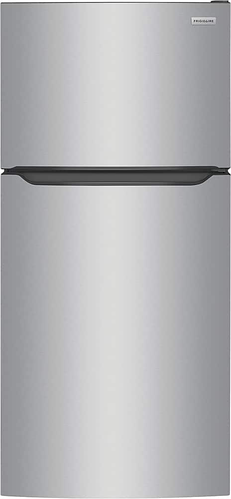 Frigidaire - 18.3 Cu. Ft. Garage Ready Top Freezer Refrigerator - Stainless Steel - Front_Zoom