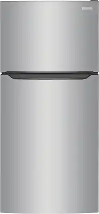 Frigidaire - 18.3 Cu. Ft. Garage Ready Top Freezer Refrigerator - Stainless Steel