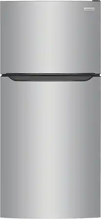 Front. Frigidaire - 18.3 Cu. Ft. Top Freezer Refrigerator - Stainless Steel.