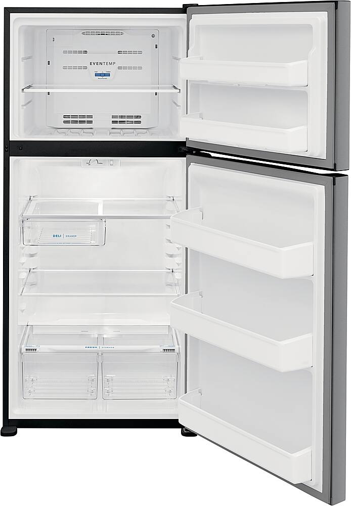 Alt View 11. Frigidaire - 18.3 Cu. Ft. Top Freezer Refrigerator - Stainless Steel.
