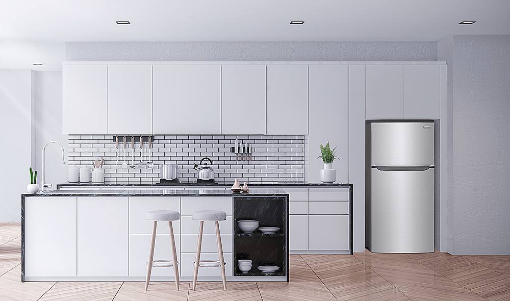 Alt View 14. Frigidaire - 18.3 Cu. Ft. Top Freezer Refrigerator - Stainless Steel.