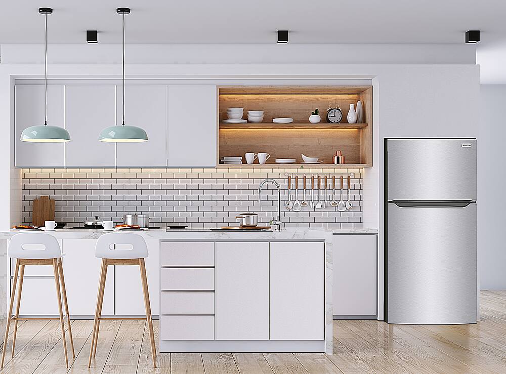 Alt View 15. Frigidaire - 18.3 Cu. Ft. Top Freezer Refrigerator - Stainless Steel.