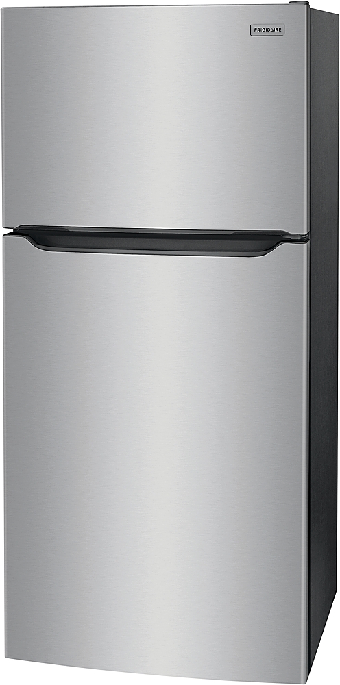 Left View: Frigidaire - 18.3 Cu. Ft. Top Freezer Refrigerator - Stainless steel
