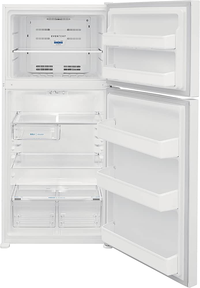 Alt View 13. Frigidaire - 18.3 Cu. Ft. Top Freezer Refrigerator - White.