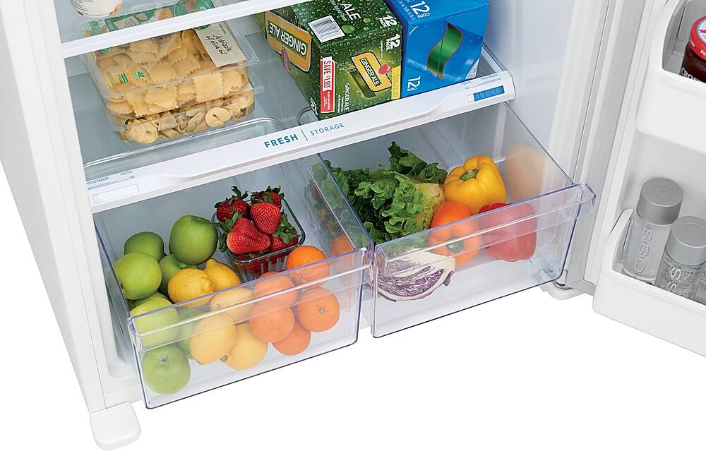 Alt View 3. Frigidaire - 18.3 Cu. Ft. Top Freezer Refrigerator - White.