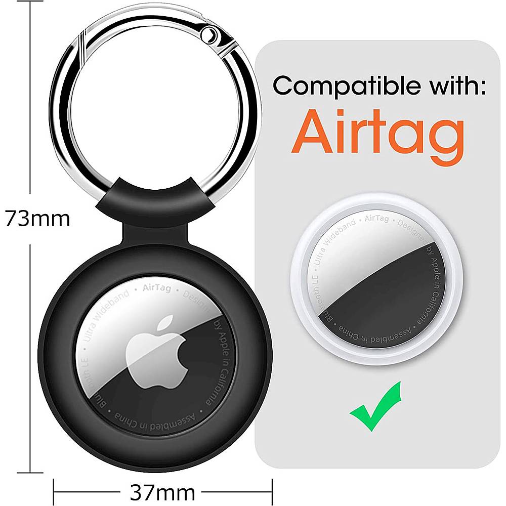 Housse Compatible avec Apple AirTag Coque, [4 Pièces] Silicone