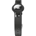 SaharaCase - Silicone Dog Standard Collar with Apple AirTag slot - Black