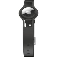 SaharaCase - Silicone Dog Collar for Apple AirTag (Small and Medium Dogs) - Black - Front_Zoom
