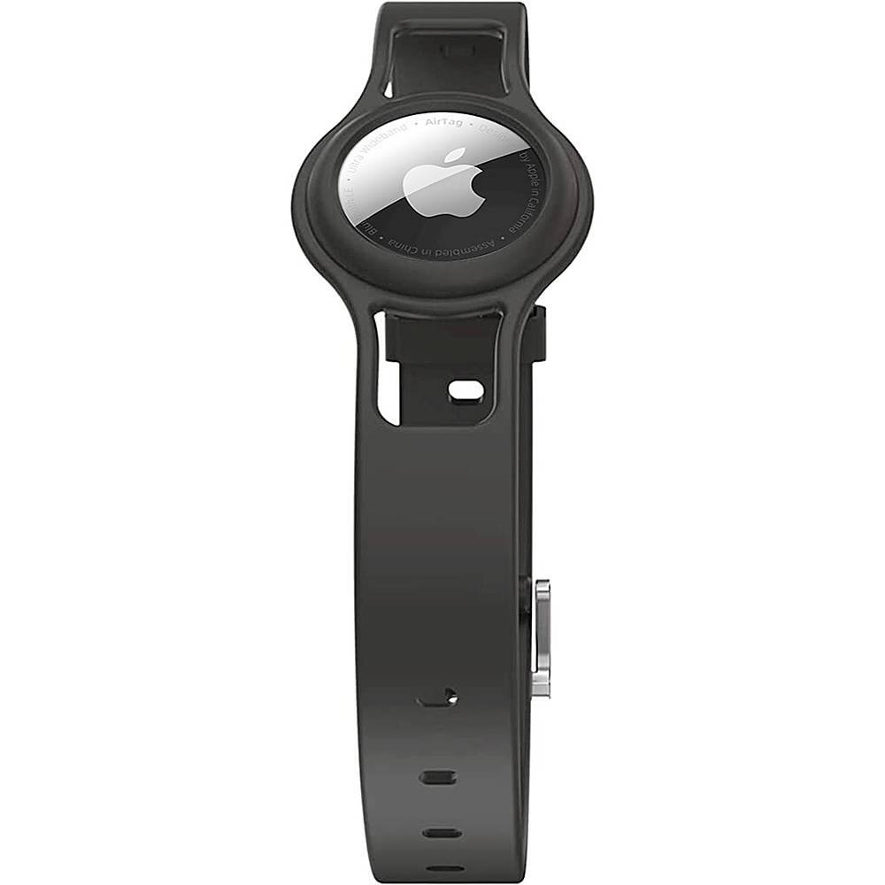 SaharaCase - Silicone Dog Standard Collar with Apple AirTag slot - Black