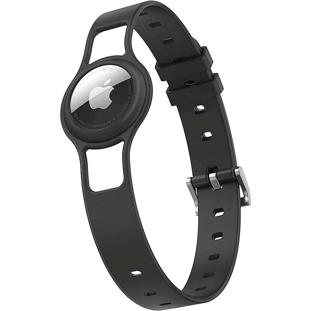 Alt View 11. SaharaCase - Silicone Dog Standard Collar with Apple AirTag slot - Black.