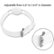 Alt View Zoom 13. SaharaCase - Silicone Dog Collar for Apple AirTag (Small and Medium Dogs) - White.