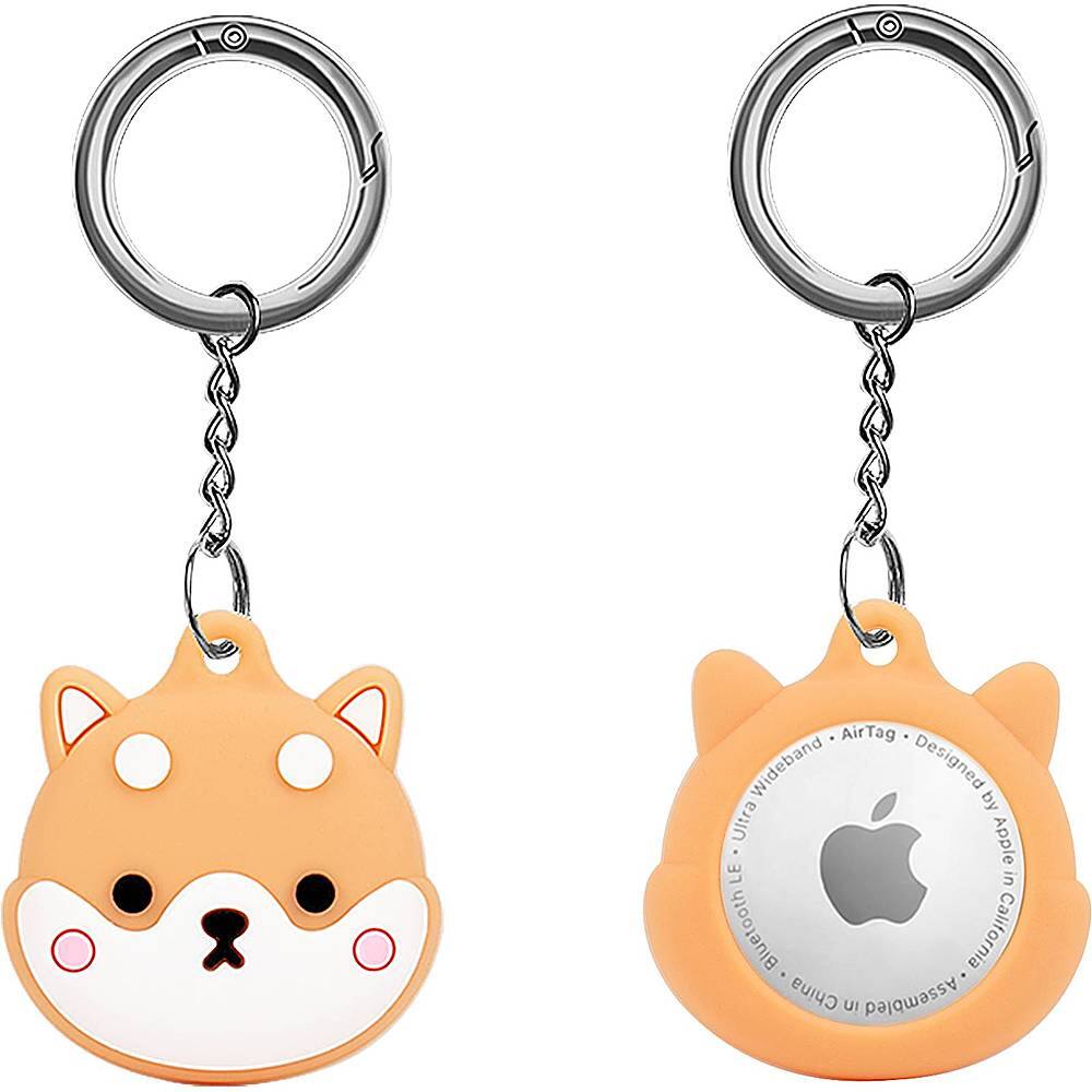 Alt View 11. SaharaCase - Hang Case for Apple AirTag - Brown And White.