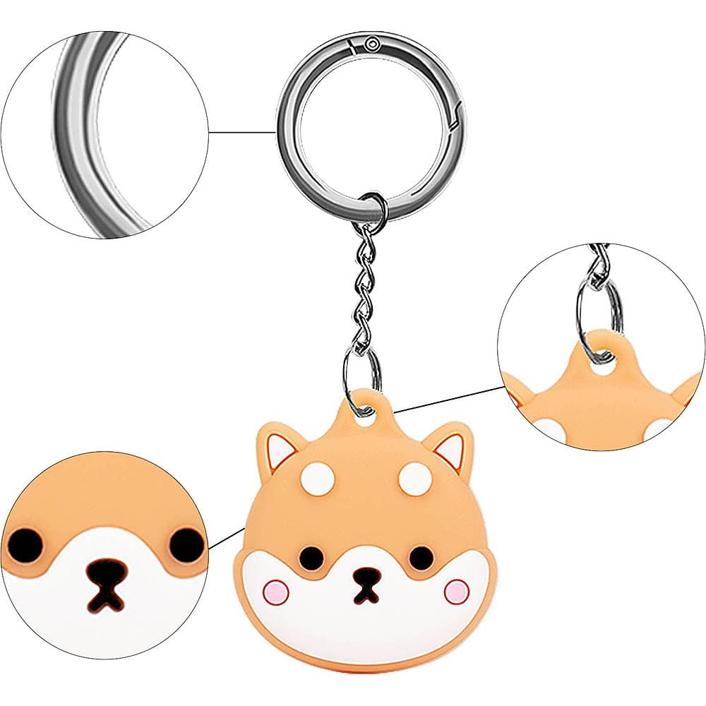 Alt View 12. SaharaCase - Hang Case for Apple AirTag - Brown And White.