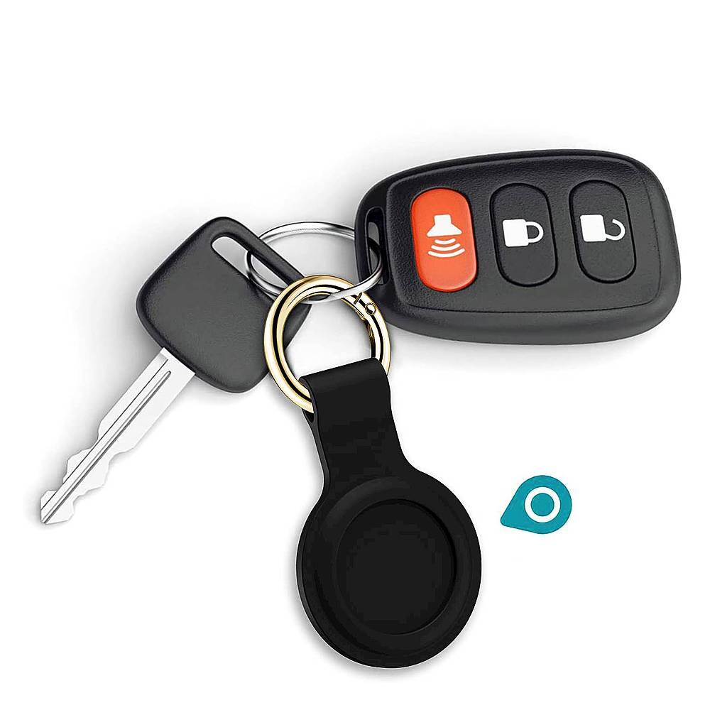 Alt View 12. SaharaCase - Liquid Silicone Case for Apple AirTag - Black.