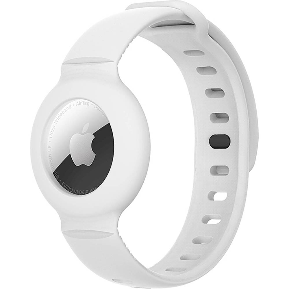 SaharaCase Silicone Wrist Band for Apple AirTag White AT00020 