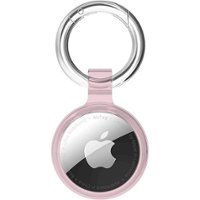 SaharaCase - Hybrid Flex Case for Apple AirTag - Pink - Angle_Zoom
