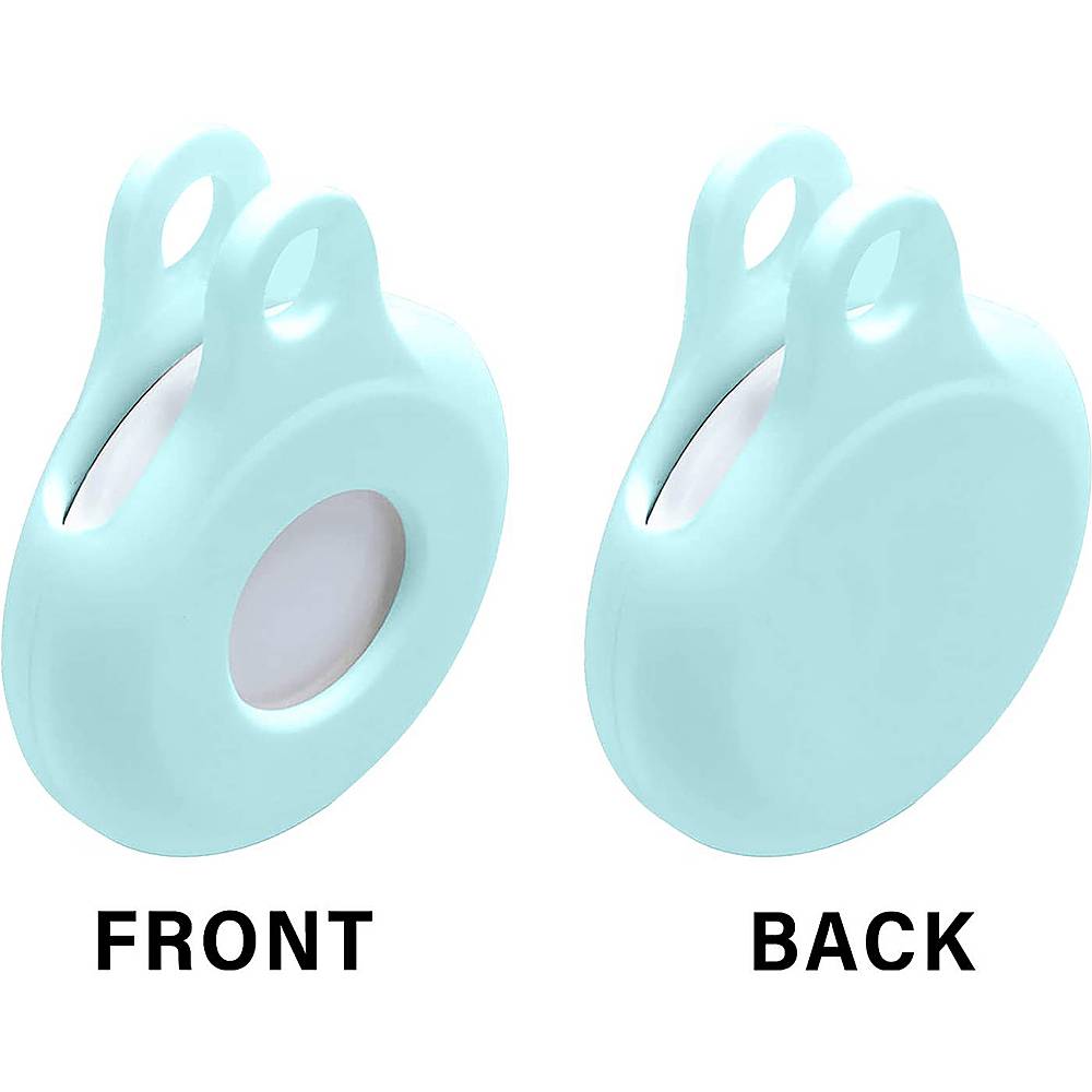 Alt View 11. SaharaCase - EasyClip Silicone Case for Apple AirTag - Glow Blue.