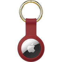 SaharaCase - Liquid Silicone Case for Apple AirTag - Red - Front_Zoom