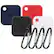 Alt View 11. SaharaCase - Silicone Case for Tile Mate (4-Pack) - Black/Blue/Red/White.