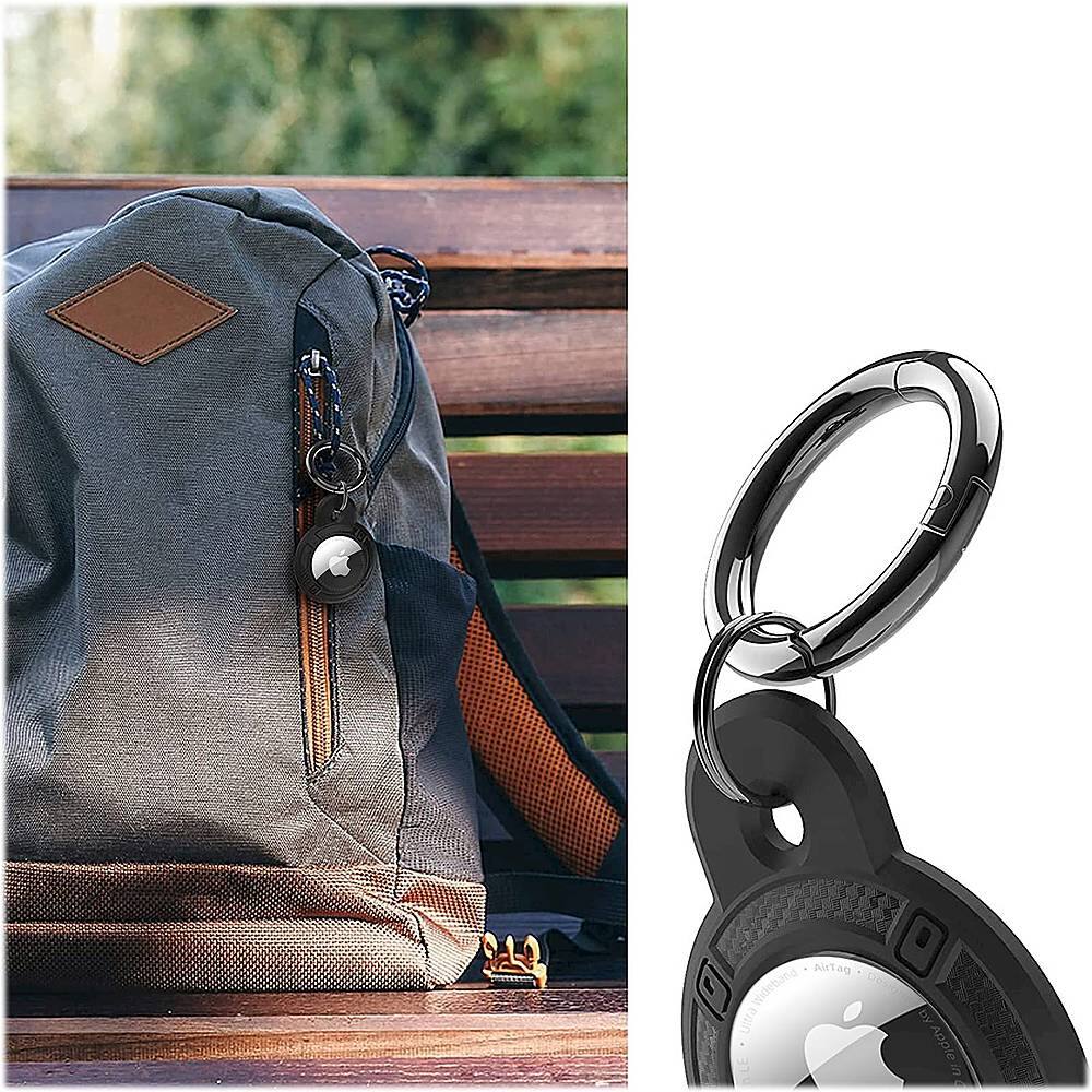 Alt View 15. SaharaCase - Hard Shell Case for Apple AirTag - Black.