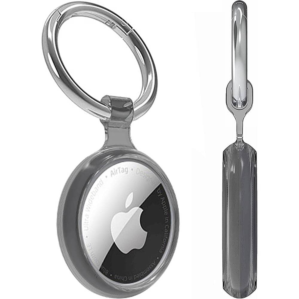 Alt View 11. SaharaCase - Hybrid Flex Case for Apple AirTag - Black.